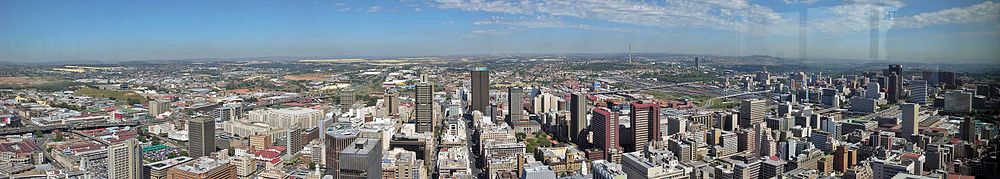 Panoramo pri Johannesburg.