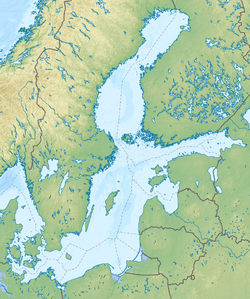 Tallinn trên bản đồ Biển Baltic