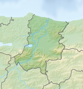 Voir sur la carte topographique de la zone Sakarya