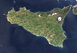 La Sicilia nta na mmàggini dâ NASA