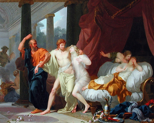 Ζαν-Μπατίστ Ρενιώ, Ο Σωκράτης αποσπά τον Αλκιβιάδη απο την αγκαλιά της αισθησιακής απόλαυσης, 1791