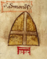 Герб померлого Готфріда (Historia Anglorum, 1259)