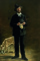 『画家（マルスラン・デブータンの肖像）』1875年。油彩、キャンバス、195.5 × 131.5 cm。サンパウロ美術館[133]。1876年サロン落選[126]。