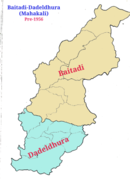 Darchula as a part of Baitadi sub-district of Mahakali (Baitadi-Dadeldhura) district (before 1956)