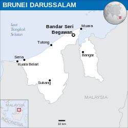 Lokasi Brunei