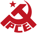 Emblema del Partíu Comunista d'España.