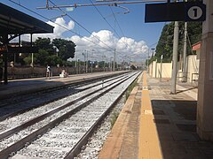 Giovinazzo railway station (looking north) - 16th August