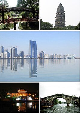 Een collage van Suzhou