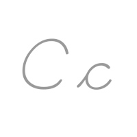 Writing cursive forms of C