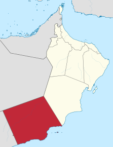 Kart over Dhofar