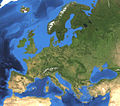 Deutsch: Karte Europas mit dem Schwarzen Meer