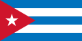 ธงชาติที่หนึ่ง สาธารณรัฐคิวบา (1902–1906; 1909–1959)[2]