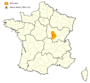 Localisation du Morvan en France
