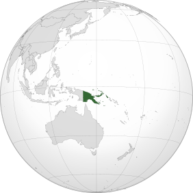 Месцазнаходжаньне Папуа-Новай Гвінэі