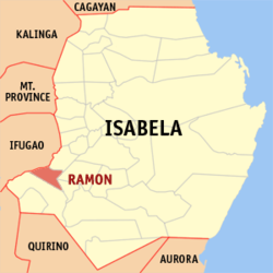 Mapa ning Isabela ampong Ramon ilage