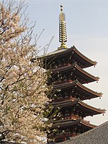 Sensoji Template five-storied pagoda