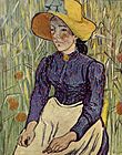 Peasant Woman Against a Background of Wheat (Van Gogh)