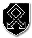 Kennzeichen der 23. SS-Freiwilligen-Panzergrenadier-Division „Nederland“(1941 – 1945) mit Othal-Rune