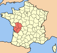 Položaj regije Poitou-Charentes u Francuskoj