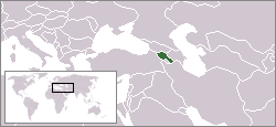 Location of ஆர்மீனியா