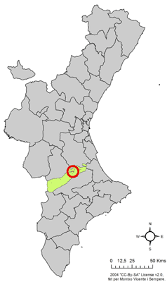 Kaart van Torrella
