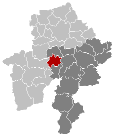Ligging van Onhaye in die provinsie Namur