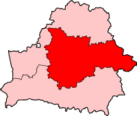 Location of the Archdiocese of Minsk–Mohilev in Belarus