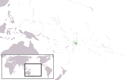 Geografisk plassering av Samoa