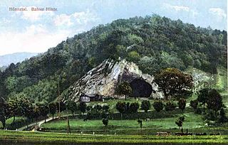 Die Balver Höhle – handkoloriert vor 1900