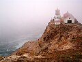 Point Reyes Lighthouse in fog.