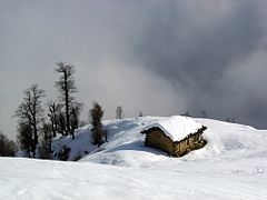 منطقه دهرا در زمستان.