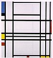 «ترکیب‌بندی شماره ۱۰» اثر پیت موندریان، سال ۴۲–۱۹۳۹