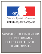 Logo du Ministère de l'Intérieur, de l'Outre-mer et des Collectivités territoriales de 2007 à 2010