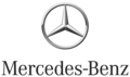 It logo fan autofabrikant Mercedes-Benz, mei in trijehoeksstjer