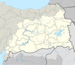 Navçeya Hesenqelayê li ser nexşeya Bakurê Kurdistanê nîşan dide