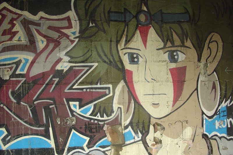 Fájl:Vadon hercegnője street art, Jokohama.jpg