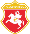 Lo stemma dell'U.S. Anconitana nella prima parte dell'annata 2017-2018