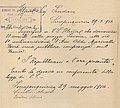 Serra San Quirico (An), comunicazione dello svolgimento di un comizio del repubblicano Oddo Marinelli il 31 maggio 1914