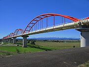 荒川水管橋 日本一長い水管橋（全長1100.95 m）