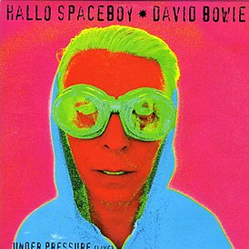 Обложка сингла Дэвид Боуи «Hallo Spaceboy» (1996)