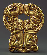 Hiung nu'lardan kalan altın bir kemer bağı (M.Ö.300)