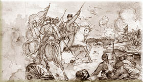 Кашіас веде своїх солдат при Ітороро