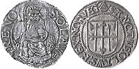 1 марка, 1523–1537 років, Срібло.