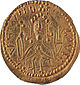 Тризуб на златнику Великого князя Київської Русі Володимира I Святославича династії Рюриковичів (958–1015)