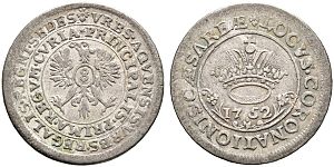 8 марок, 1752 року, Франц І
