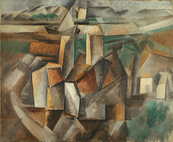 فائل:Pablo Picasso, 1909, The Oil Mill (Moulin à huile), oil on canvas, 38.1 x 45.7 cm (15 x 18 in.), Metropolitan Museum of Art.jpg