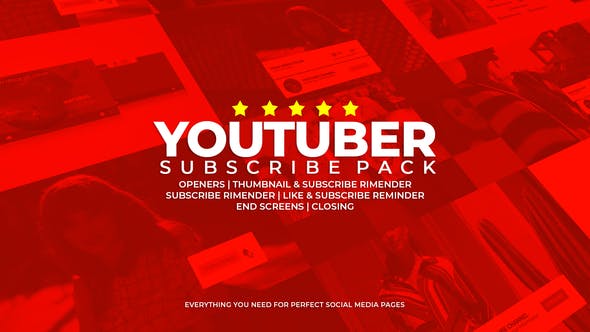 Youtuber Subscribe Pack
