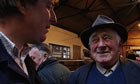 John Harris speaking with voters in West Morland