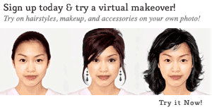Try hair, makeup and accessories on your own