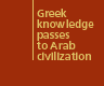 Greek knowledge passes to Arab civilization